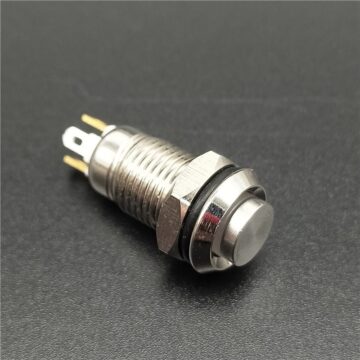Công tắc 8mm kim loại nhấn nhả / nhấn khóa chống nước...