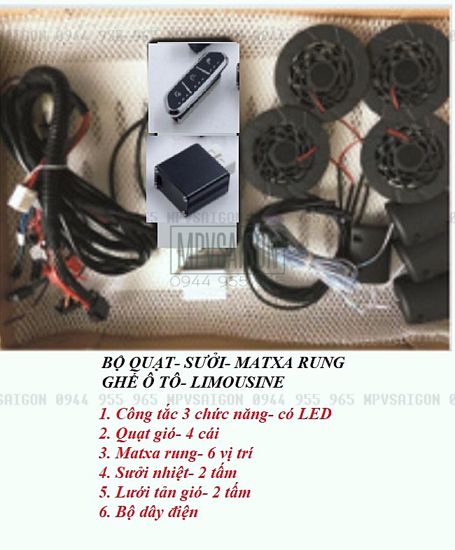 Công tắc quạt sưởi matxa