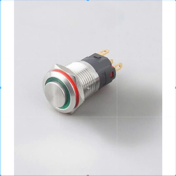 Công tắc Kim loại 12mm đầu cao 12V 24V chống nước - 12mm LED Momentary push button switch/ Latching - Ảnh 6