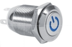 Công tắc 12mm LED nguồn nhấn khóa/ Nhấn nhả chân hàn - Ảnh 5