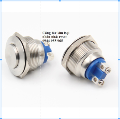 Công tắc 22mm kim loại chân giắc cắm khóa - Ảnh 5