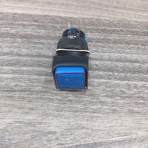 Công tắc 16mm mặt vuông thân nhựa nhấn nhả