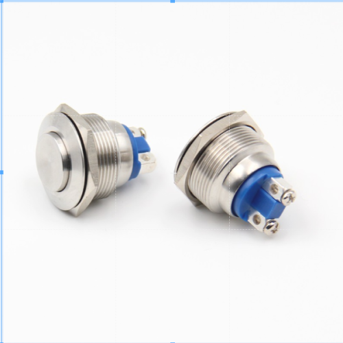 Công tắc kim loại 22mm chân vít chống nước 12V nhấn nhả ô tô / 22mm Momentary push button switch