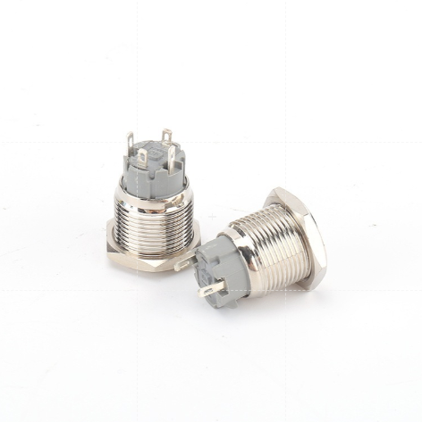 Công tắc 16mm LED tròn nhấn khóa thân ngắn - Ảnh 4