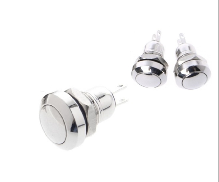 Công tắc 8mm kim loại nhấn nhả - Ảnh 3