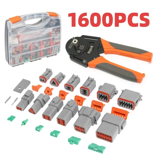 1600 Kit Plug DT Kit Công cụ ô tô Bộ công cụ uốn tóc Ô tô chống nước Marine