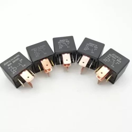 Rơle ô tô công suất cao 80A 12V24V48V60V72V chân rộng lớn có ổ cắm đai cố định tay cầm bằng nhựa cố định