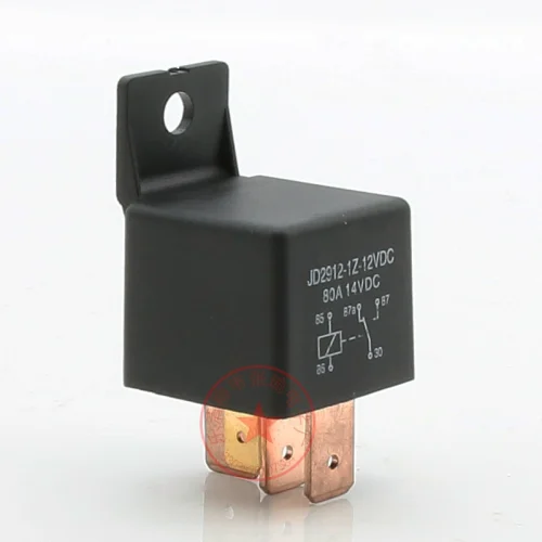 Tựa lưng chuyển đổi năm chân JD2912/12VDC-1Z 80A 5P có lỗ gắn để lắp đặt dễ dàng