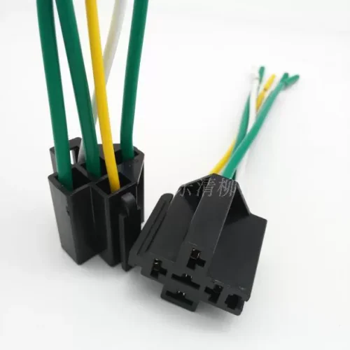 Ổ cắm rơ le ô tô chân 5 chân đa năng với ổ cắm ABS dây vuông 1.5