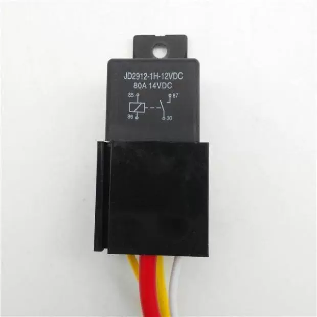 Ổ cắm rơle 4 chân công suất cao kết hợp sửa đổi đèn pha xe máy dòng điện cao 12V 80A - Ảnh 2