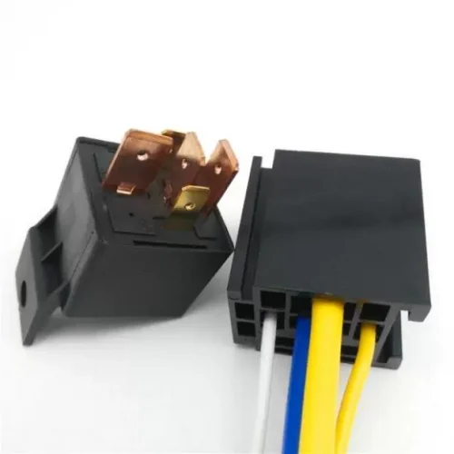 Ổ cắm rơle 4 chân công suất cao kết hợp sửa đổi đèn pha xe máy dòng điện cao 12V 80A
