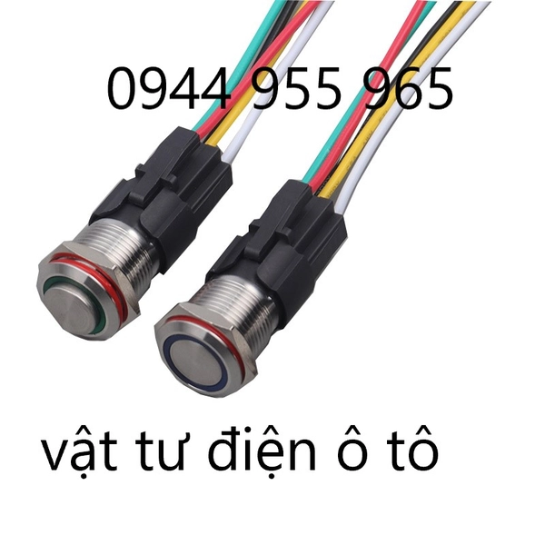 Công tắc 22mm LED tròn chân dài - Ảnh 2
