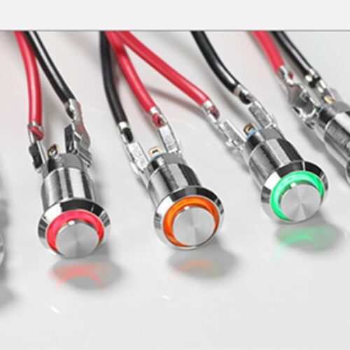Công tắc 8mm kim loại chân hàn dây