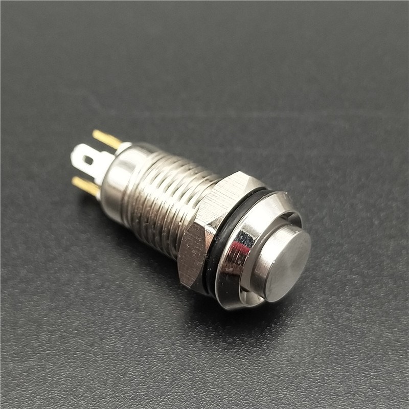 Công tắc 8mm kim loại chân hàn dây - Ảnh 6