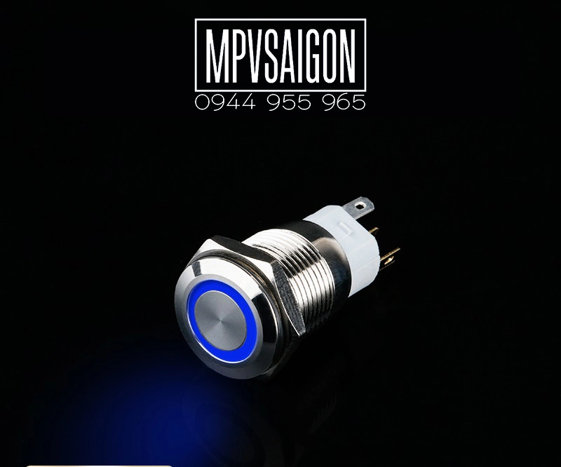 Công tắc 16mm LED tròn thân ngắn - Ảnh 5