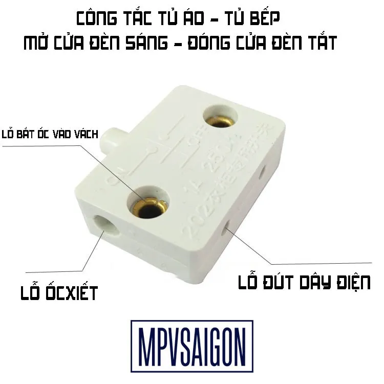 Công tắc tủ áo vuông - Ảnh 3