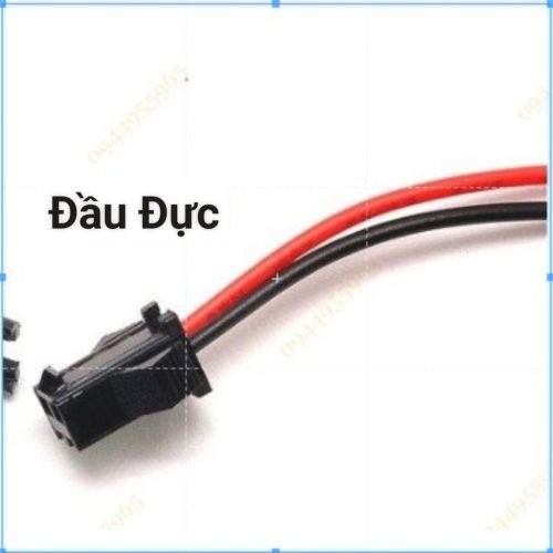 COMBO 50 dây giắc SM 2 chân đực cái nối nhanh_Đầu đực