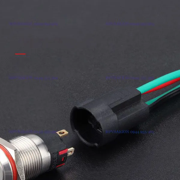 Công tắc 22mm LED tròn- chân giắc - Ảnh 3