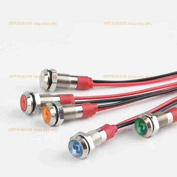 LED tín hiệu 8mm có dây - Ảnh 4
