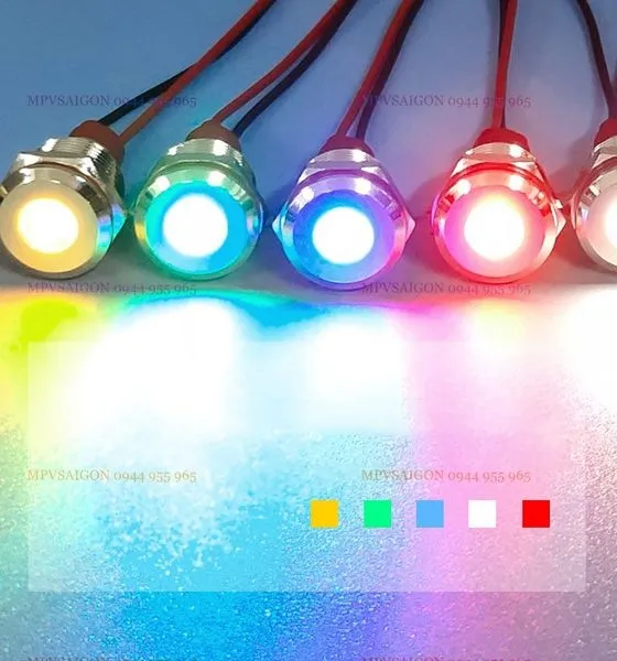LED tín hiệu 8mm có dây - Ảnh 2