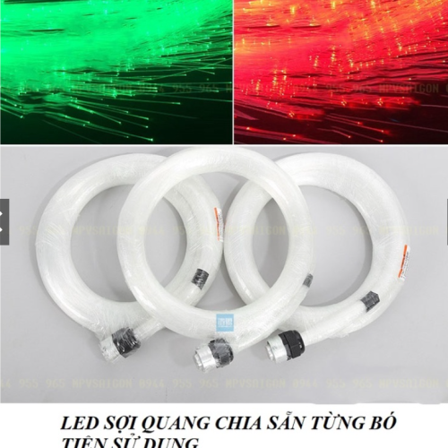 Bó 100 sợi dây quang dẫn sáng 3m LED trần sao