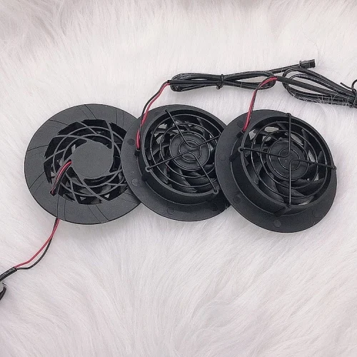 Quạt gió mát ghế xe ô tô loại tròn 12V- gắn ghế xe ô tô thông gió cực mát lắp đặt dễ dàng